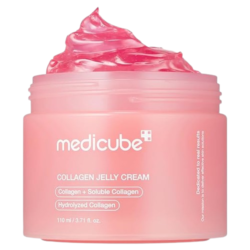 Medicube Collagen Jelly Cream- Niacinamide & Freeze-Dried Hydrolyzed Collagen - Boosts skin's barrier hydration and gives 24h Glow & Lifted Look - No artificial color, Korean skincare